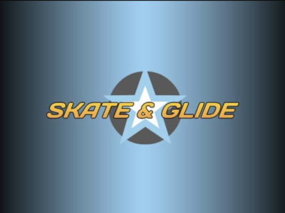 Skate & Glide Logo Blau