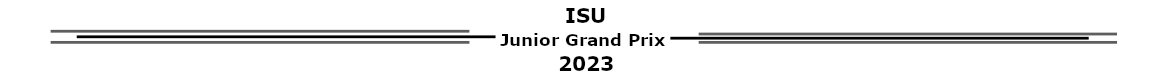 Die nächsten ISU Junior Grand Prix 2023