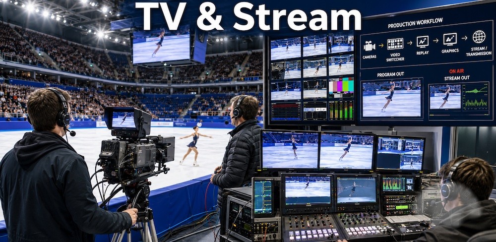 TV Übertragungen und Stream von Eiskunstlauf Wettbewerben